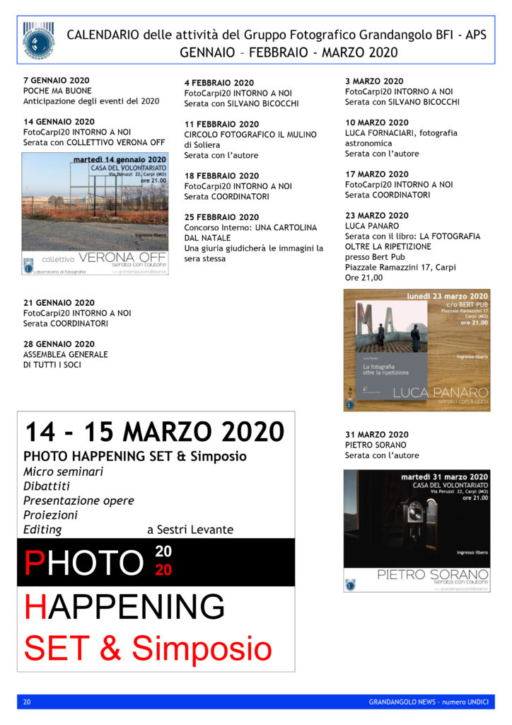 G News numero 011 calendario