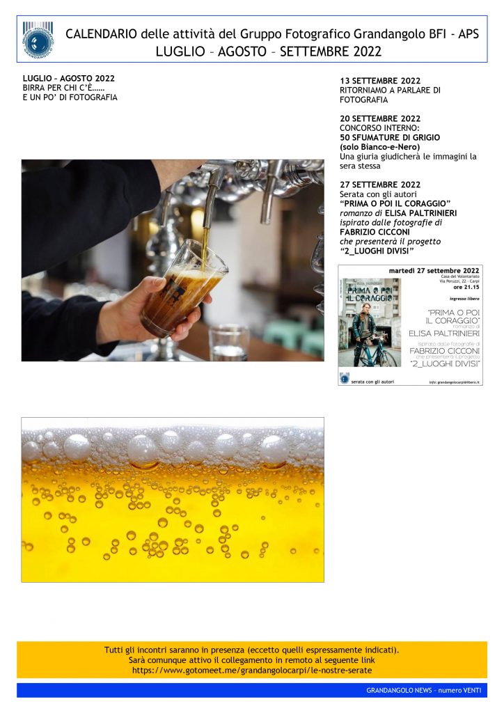 G News numero 020 CALENDARIO