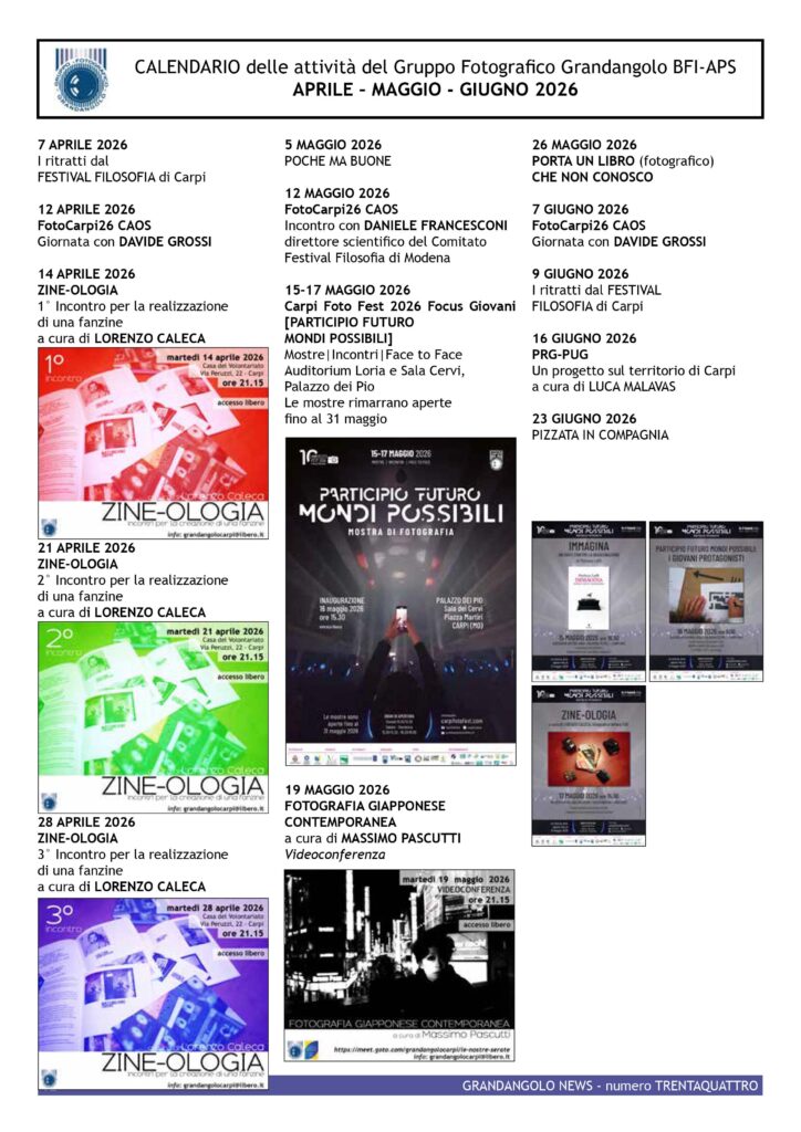 Calendario 1 G NEWS 34 CALENDARIO